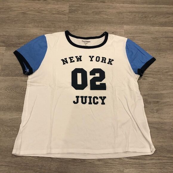 Juicy Couture Black Label Colourblock Tee Size M/L - Picture 3 of 9